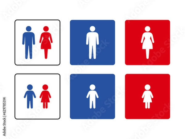 Obraz トイレマークのイラスト素材