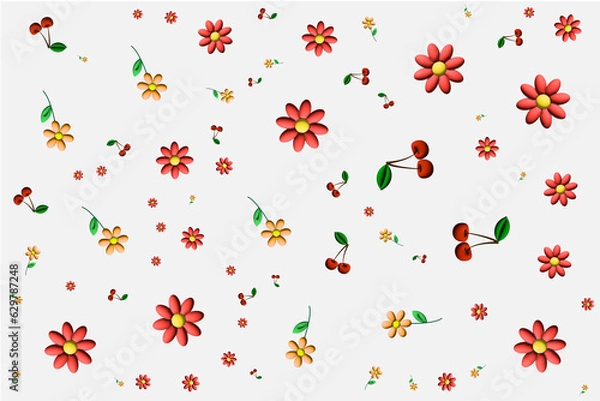 Obraz seamless pattern with flowers