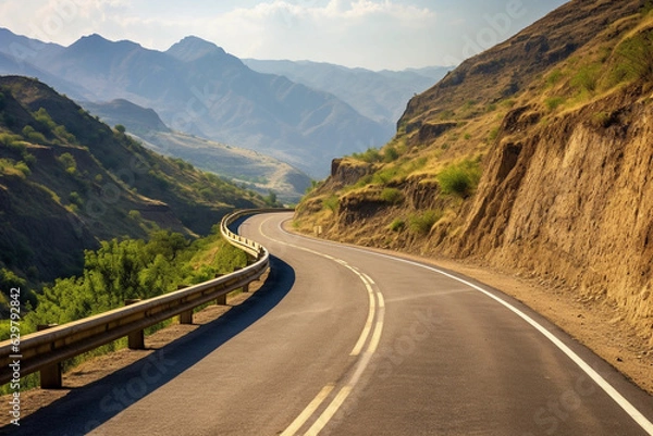 Obraz Road leading into the mountains