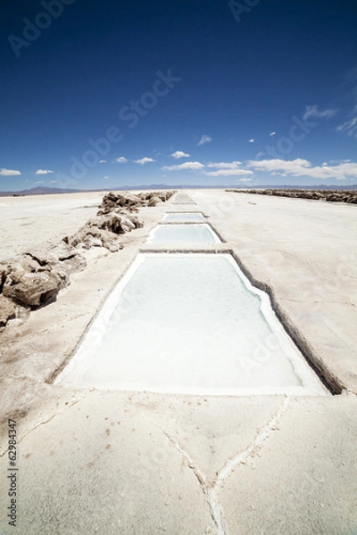 Obraz Salt extraction pools