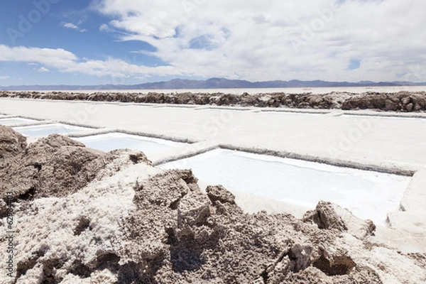 Obraz Salt extraction pools
