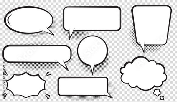 Fototapeta Illustration of spaces for text input.