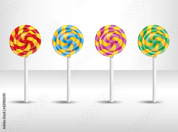 Obraz Vector illustration with candy. Illustration 10 version