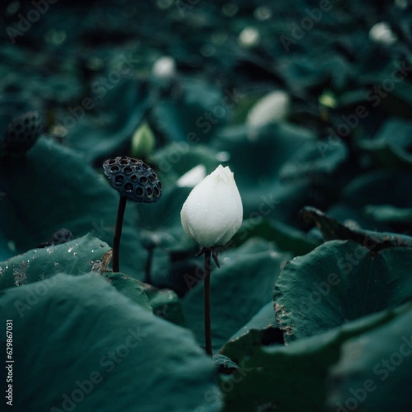 Obraz white lotus flower