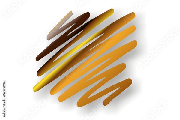 Obraz goldener Zigzag-Streifen