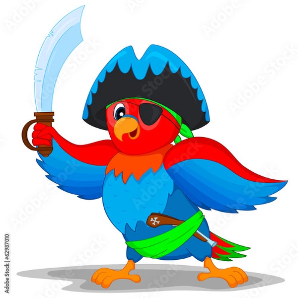 Obraz pirate parrot