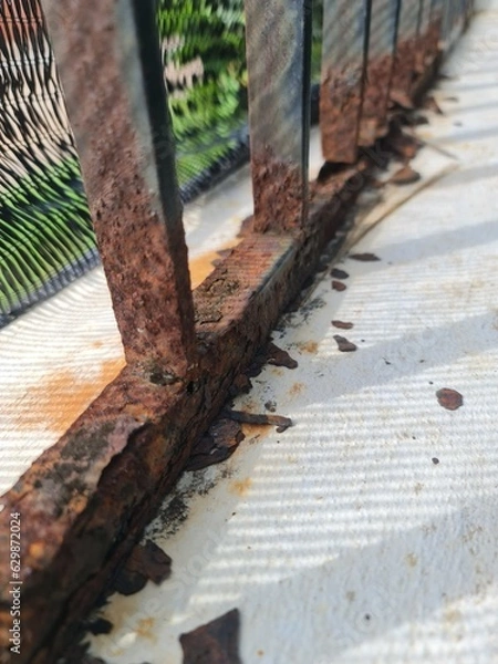 Obraz old metal cover rust texture