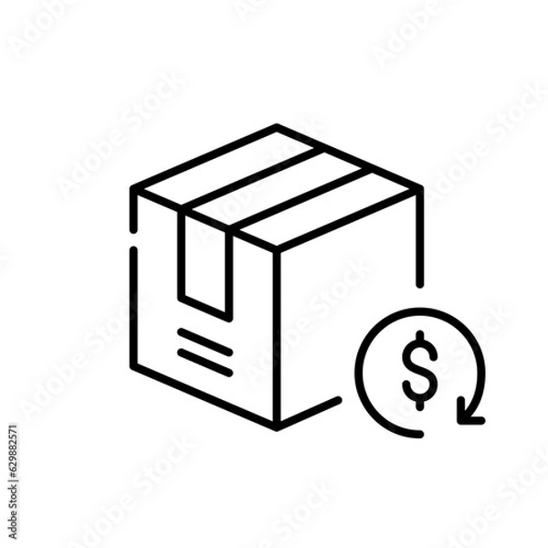 Fototapeta  Customer rewards for delivery. Pixel perfect, editable stroke icon