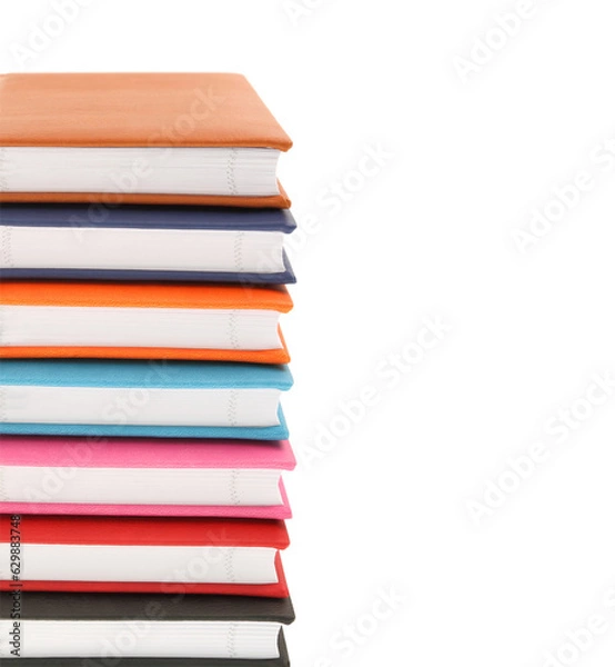 Fototapeta stack of books isolated on transparent background. PNG