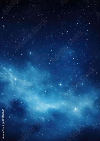 Obraz Colorful, stars and space background, universe wallpaper. Generative Ai.