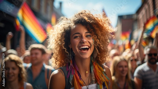 Obraz Generative ai illustration of LGBTQ celebration day concept