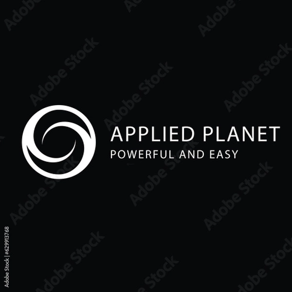 Obraz Abstract planet logo design