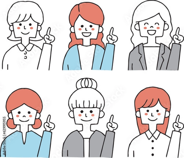 Fototapeta 会社員　女性　セット