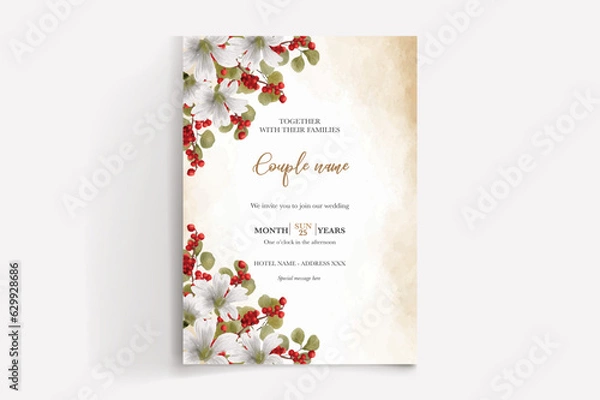Obraz save the date wedding invitation templates