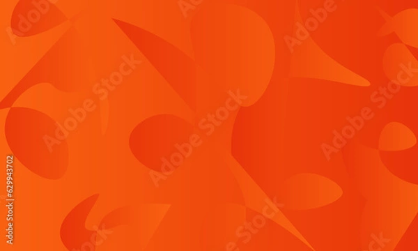 Fototapeta Abstract orange background with random shapes dynamic