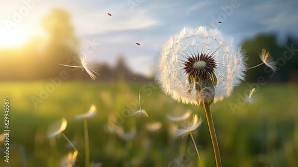 Obraz dandelion in the field