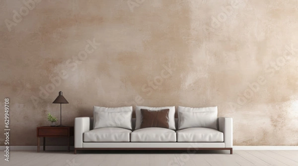 Fototapeta Sofa background, Mockups Design 3D, High-quality Mockups, Generative Ai