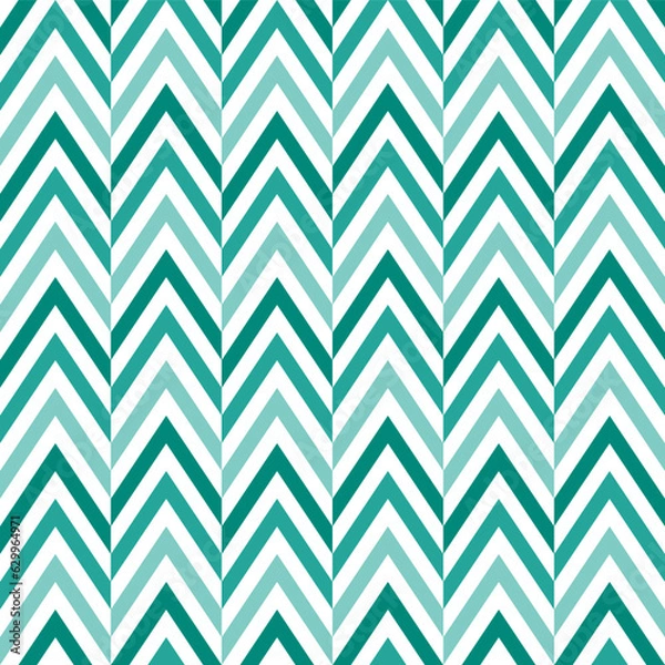 Fototapeta Green herringbone pattern. Herringbone vector pattern. Seamless geometric pattern for clothing, wrapping paper, backdrop, background, gift card.