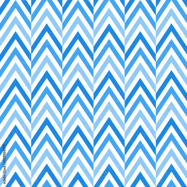 Fototapeta Blue herringbone pattern. Herringbone vector pattern. Seamless geometric pattern for clothing, wrapping paper, backdrop, background, gift card.