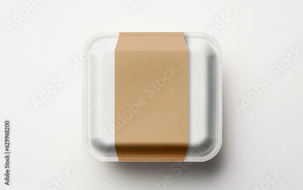 Fototapeta 3d render disposable packaging food