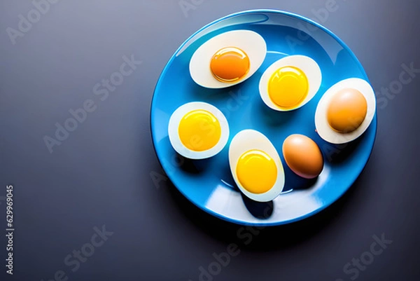 Fototapeta eggs in the form of a heart. Generative AI