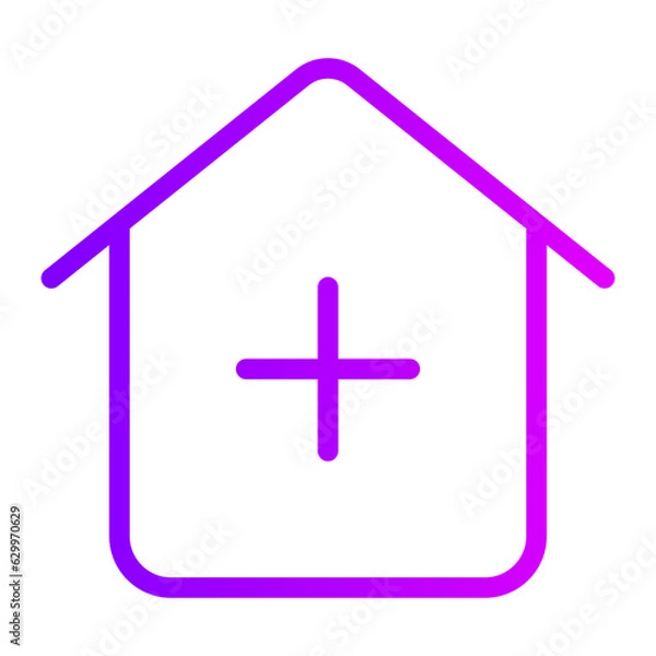 Obraz real estate gradient icon