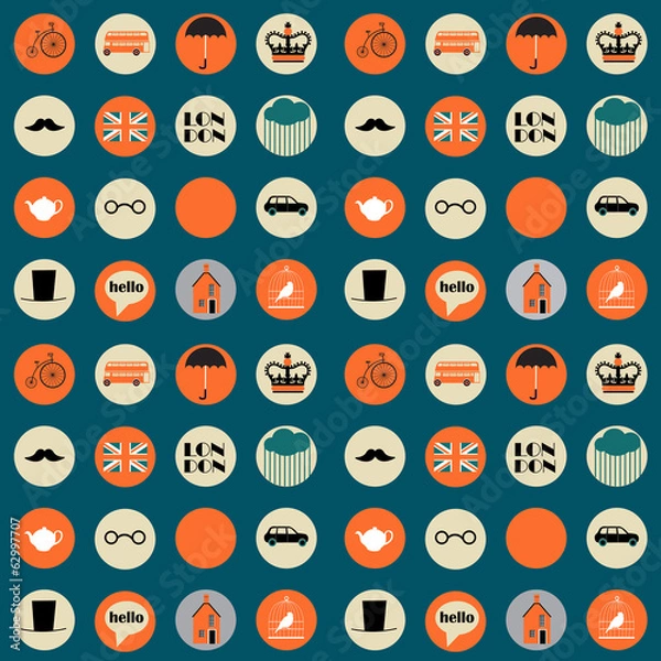 Fototapeta british pattern