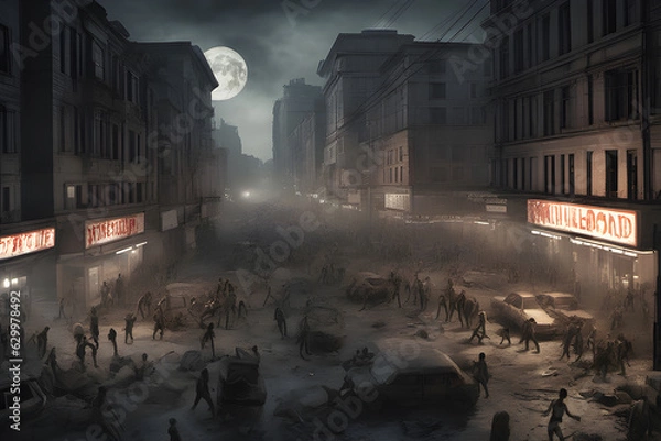 Fototapeta a battle for survival like no other