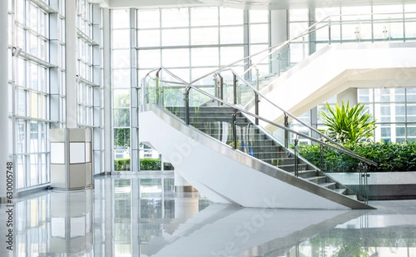 Obraz Modern architecture with stairs in a business conference center