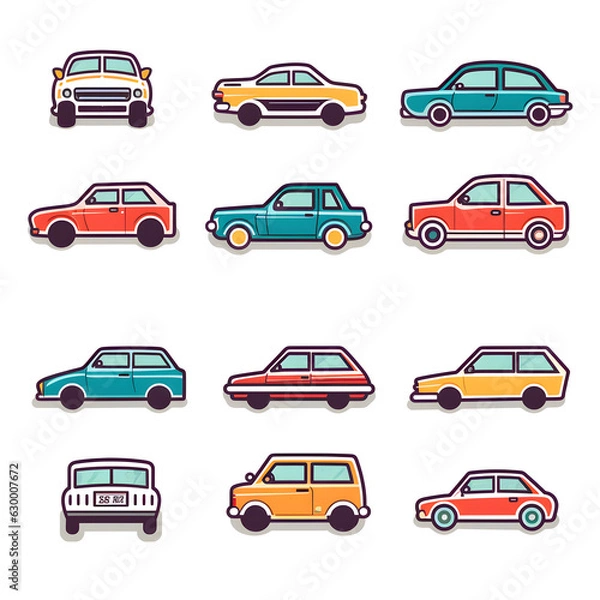 Obraz Car vector graphic, car icon