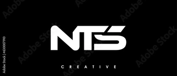 Fototapeta NTS Letter Initial Logo Design Template Vector Illustration