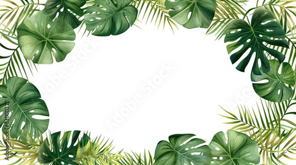 Fototapeta green leaf illustration