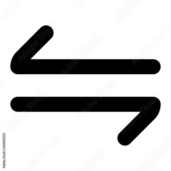 Obraz horizontal data transfer arrow icon