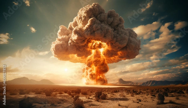 Fototapeta bombe nucléaire