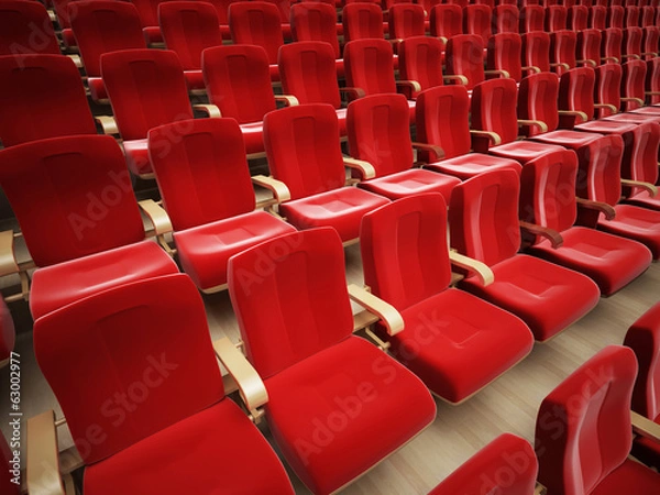 Obraz Red theater seat