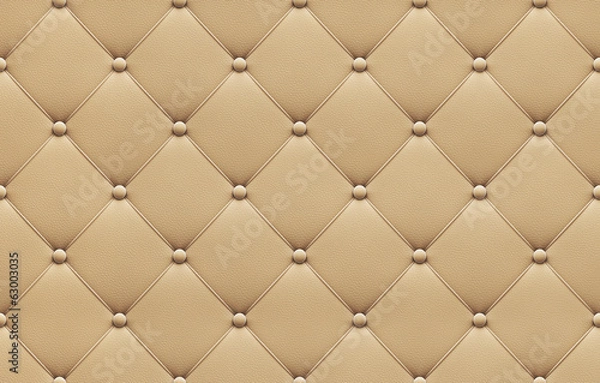Obraz Seamless beige leather upholstery pattern
