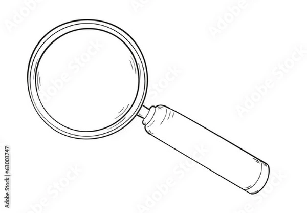 Fototapeta magnifying glass