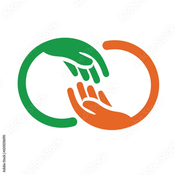 Obraz hand care logo design template. hand care vector icon illustration