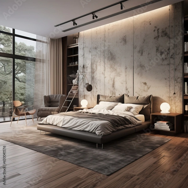 Fototapeta interior of a bedroom