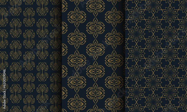 Obraz Repeatable oriental luxury backgrounds.geometric ornamental vector. 
