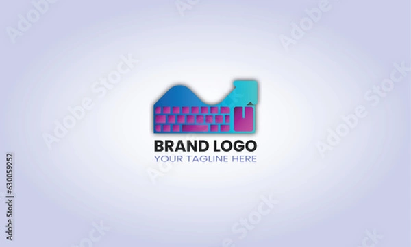 Fototapeta Graphic, modern styled graphic colorful keboard templates