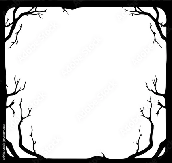 Obraz Halloween Scary Frame Border