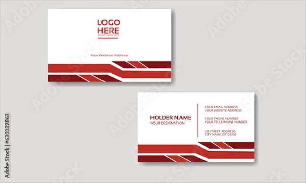 Obraz Simple Professional Business card design for personal and company identity.