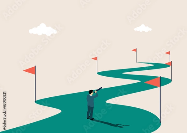 Fototapeta Creative design. Business people, managers, analytics of the company working together on profitable business growth. Developing ideas, strategies, plans. Concept of career, teamwork.