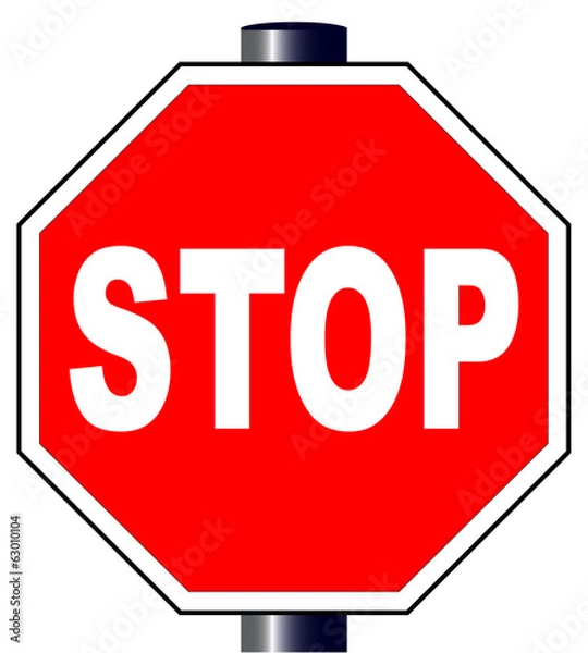 Obraz Octagon Stop Sign