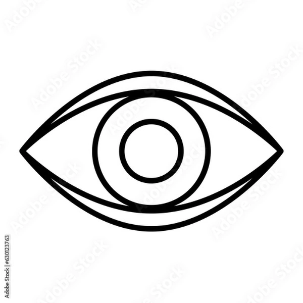 Obraz Open Eye Line Icon
