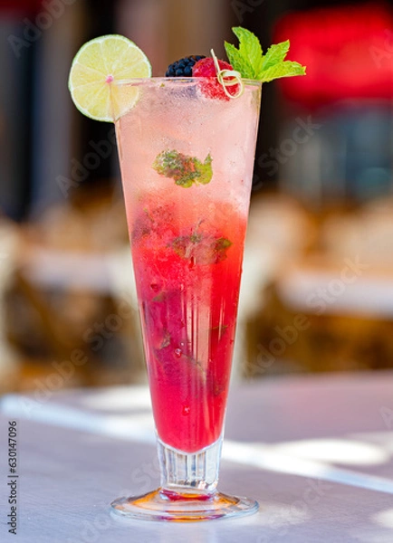 Obraz strawberry mojito