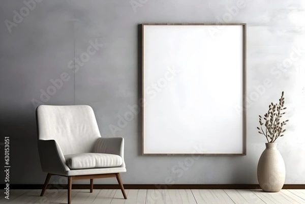 Fototapeta Inviting and Scandinavian Ambiance Mockup, generative, ai