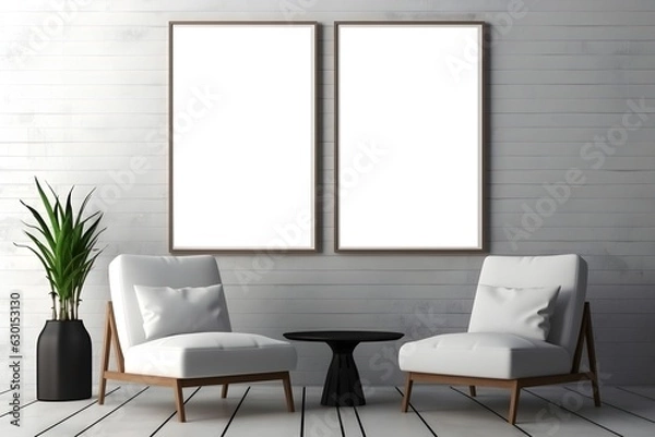Fototapeta Subdued and Stylish Scene Mockup, generative, ai