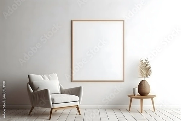Obraz Contemporary Interior Scene Mockup, generative, ai